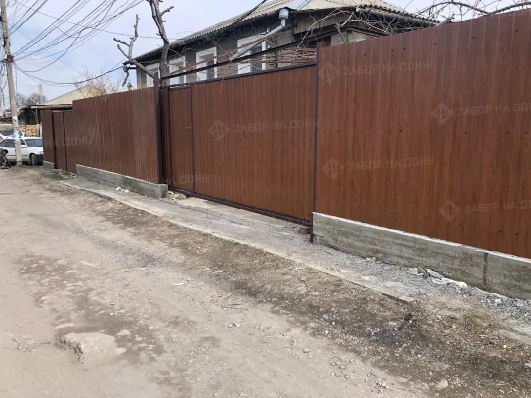 Откатные ворота с калиткой  в Солнечногорске